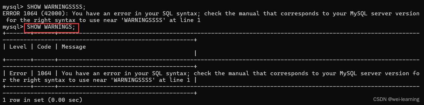 MySQL 使用方法以及教程