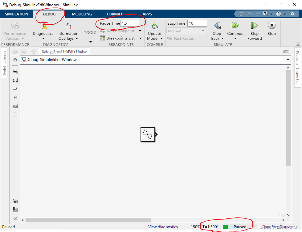 【研发日记】Matlab/Simulink技能解锁(一)——在Simulink编辑窗口Debug