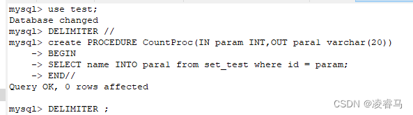 Mysql <span style='color:red;'>存储</span><span style='color:red;'>过程</span><span style='color:red;'>和</span>函数