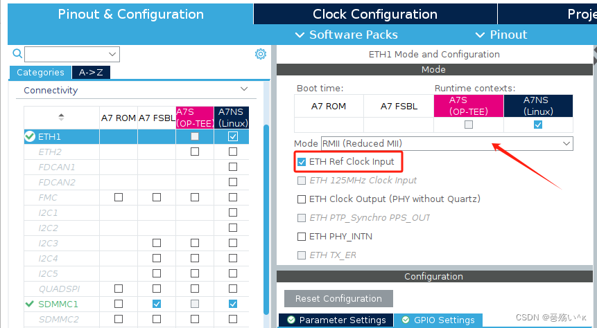 Stm32CubeMX 为 stm32mp135d 添加网卡 eth