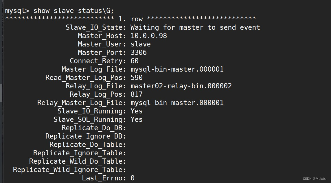 MySQL数据库实现双主+高可用_mysql 双主CSDN博客