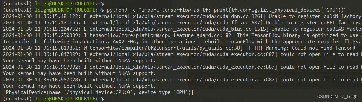 通过WSL2来实现Windows10/11的深度学习模型GPU加速，TensorFlow项，Jupyter及其插件安装，CQF心得，金融量化