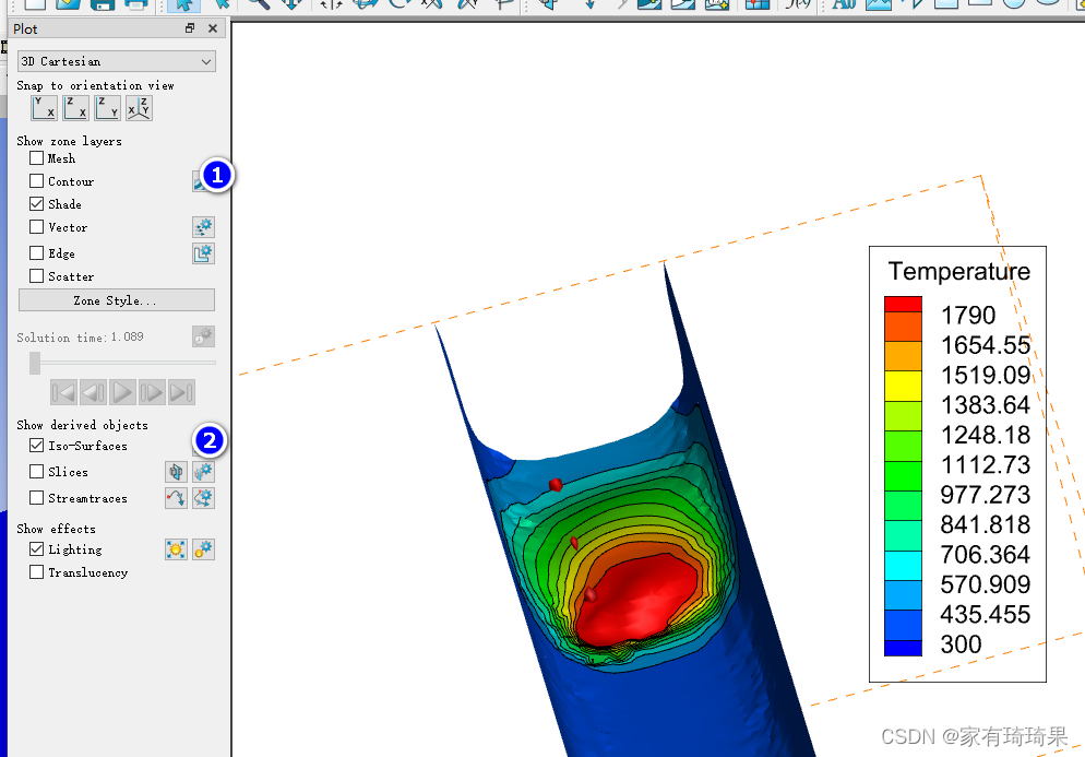 熔池处理Tecplot 360 和CFD-Post做出一样的效果