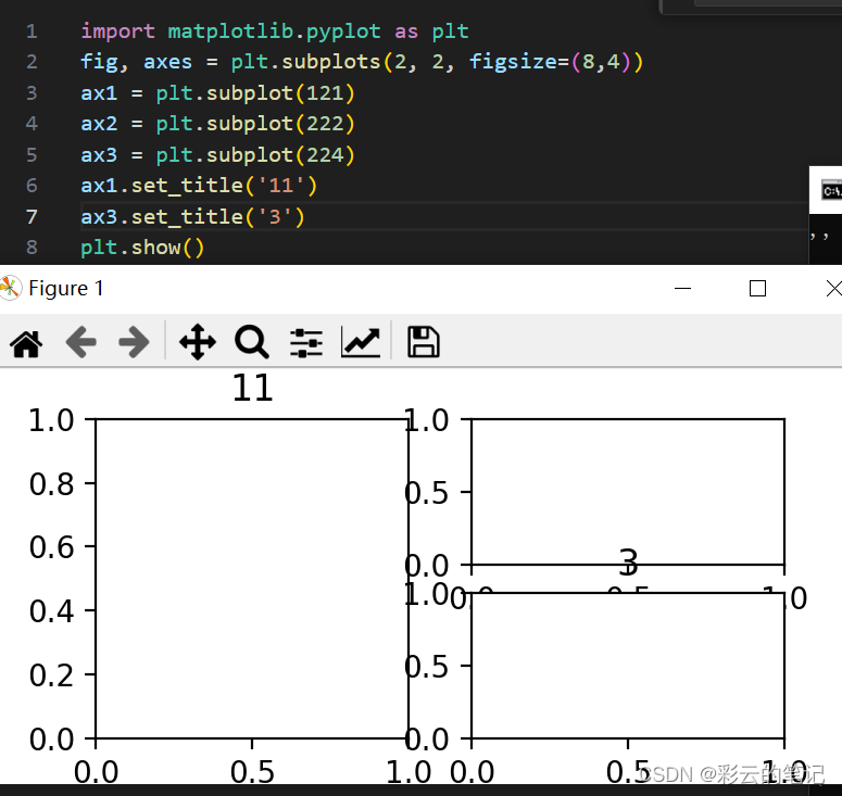 matplotlib多子图