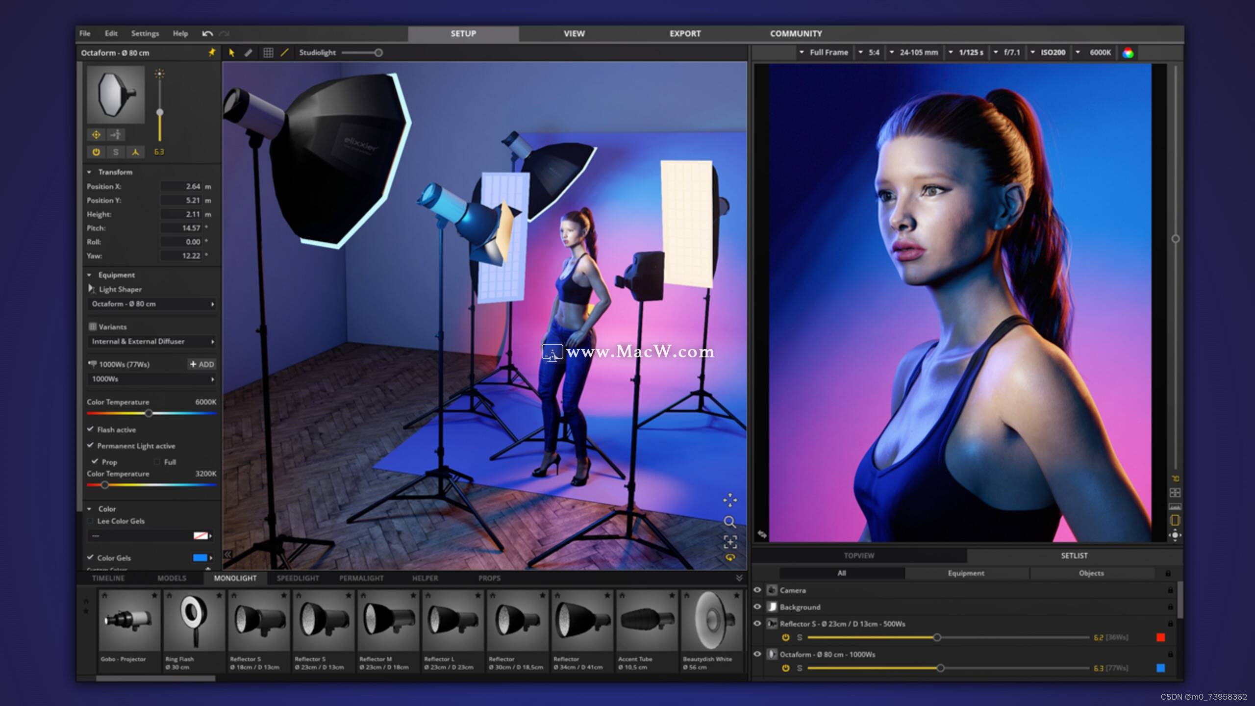 Set A Light 3D Studio for Mac - 构建逼真的照明场景！