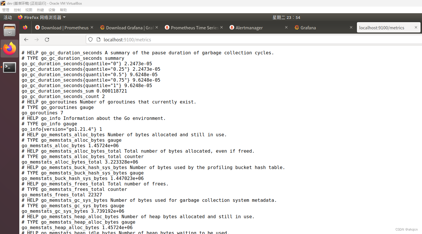 node exporter metrics