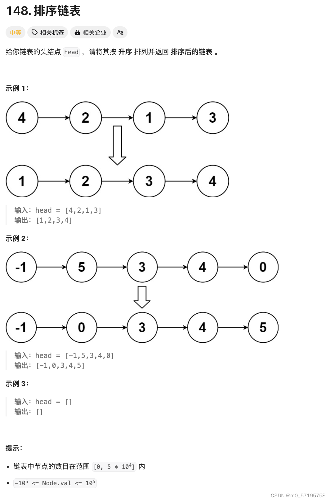 Java | Leetcode Java题解之第148题排序链表