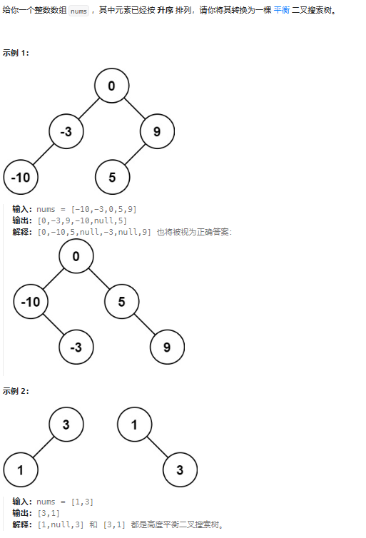 【LeetCode算法】第108<span style='color:red;'>题</span>：<span style='color:red;'>将</span><span style='color:red;'>有序</span><span style='color:red;'>数组</span><span style='color:red;'>转换</span><span style='color:red;'>为</span><span style='color:red;'>二</span><span style='color:red;'>叉</span><span style='color:red;'>搜索</span><span style='color:red;'>树</span>