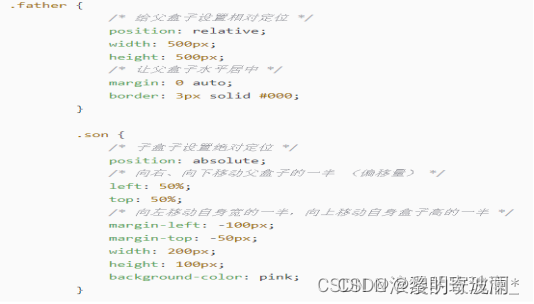 CSS3中盒子居中