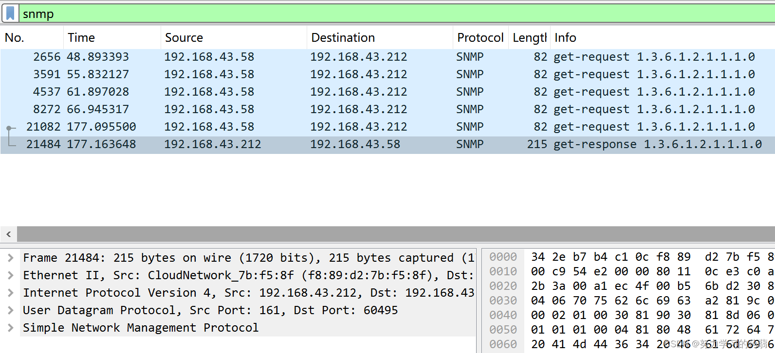 wireshark抓包实验