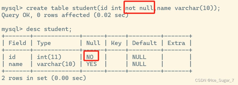 「MySQL」数据库约束