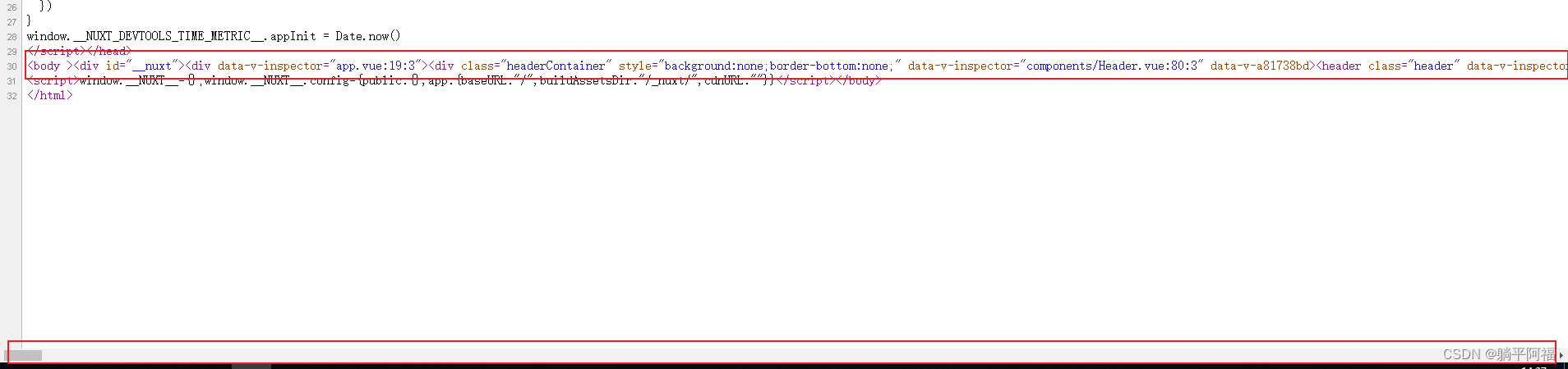 nuxt 不解析HTML结构bug