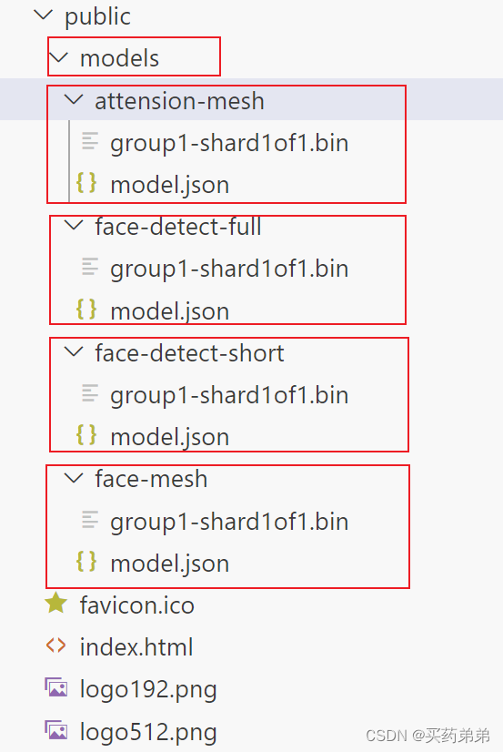 tensorflow.js 如何从 public 路径加载人脸特征点检测模型