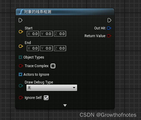 UE4_<span style='color:red;'>碰撞</span>_<span style='color:red;'>碰撞</span>蓝图节点——Line Trace For Objects（对象<span style='color:red;'>的</span>线条<span style='color:red;'>检测</span>）