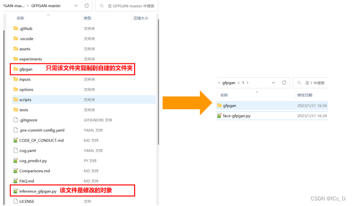 gfpgan项目放置到自己项目目录即可