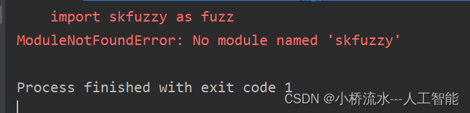 解决ModuleNotFoundError: No module named ‘skfuzzy‘，<span style='color:red;'>这个</span>库全名可不叫skfuzzy哦，否则直接<span style='color:red;'>报</span><span style='color:red;'>错</span>！！