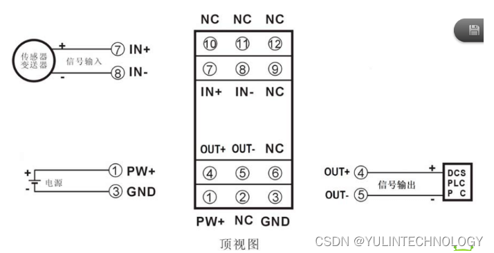 转速传感器信号正弦波转换方波输出隔离变送模块200mV~50V/5V12V24V转0-5V/0-12V/0-24V/集电极开路输出