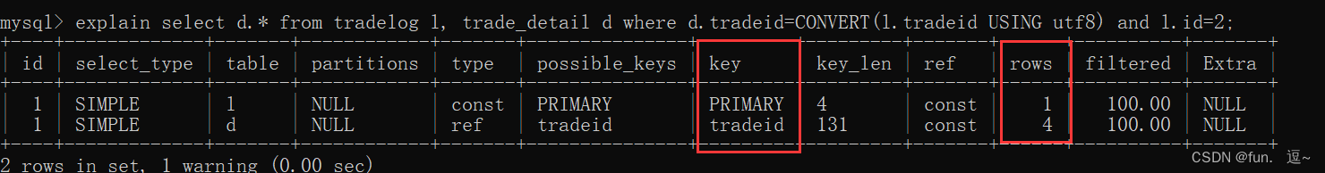 验证mysql的where条件字段上加函数，无法使用索引。