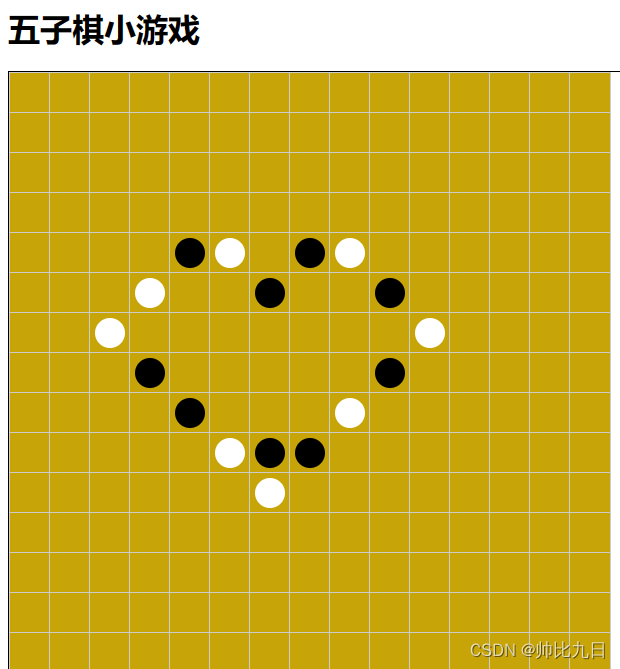 【前段】开发五子棋小游戏全流程