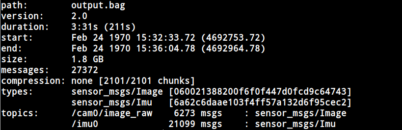 【rosbag】rosbag命令--查看提取bag中的内容