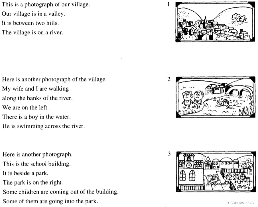 英语学习笔记35——Our village