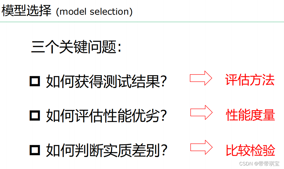 <span style='color:red;'>机器</span><span style='color:red;'>学习</span>基础——<span style='color:red;'>模型</span><span style='color:red;'>评估</span>与<span style='color:red;'>选择</span>（部分）