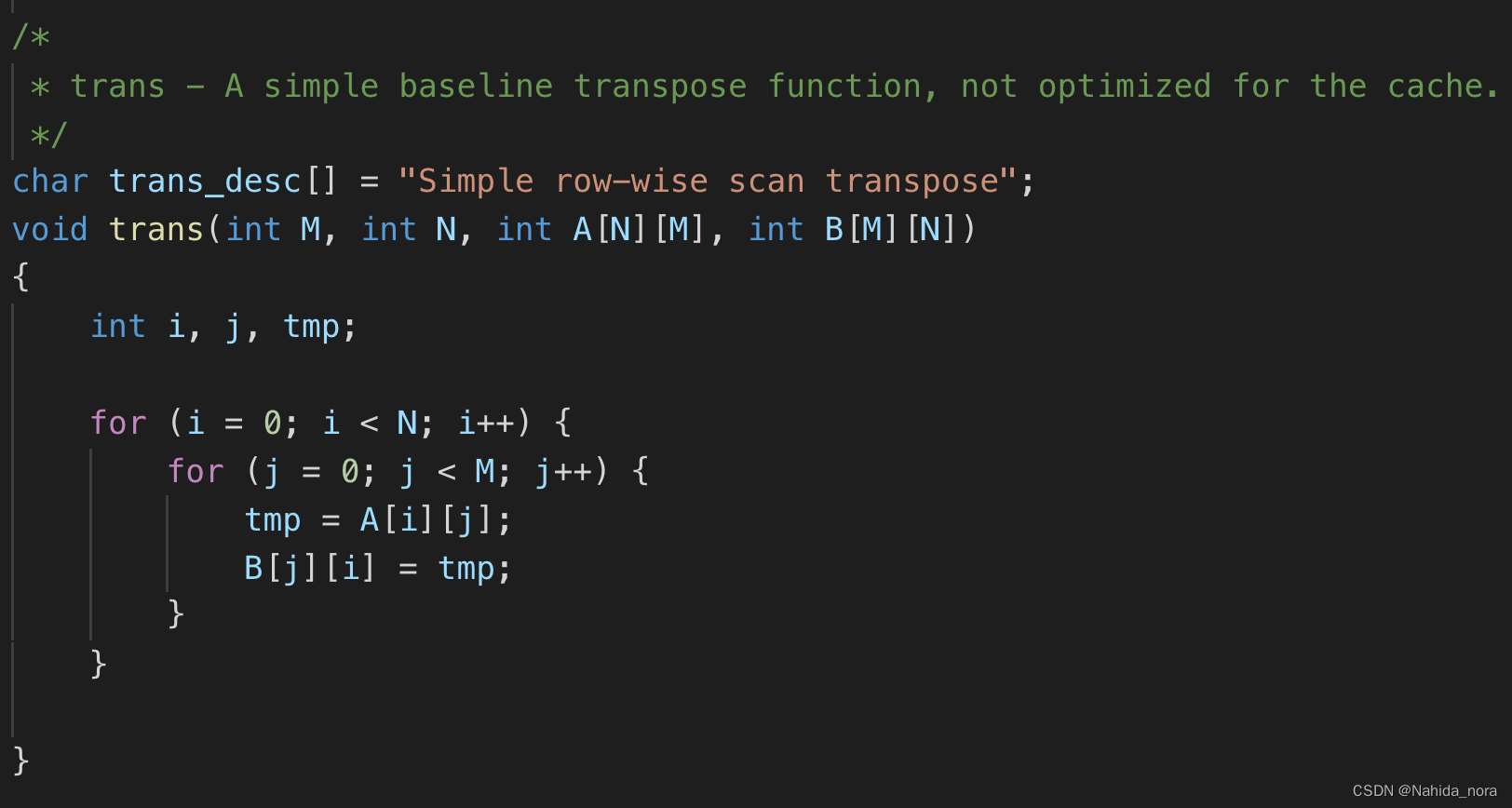 CSAPP cache lab - Optimizing Matrix Transpose