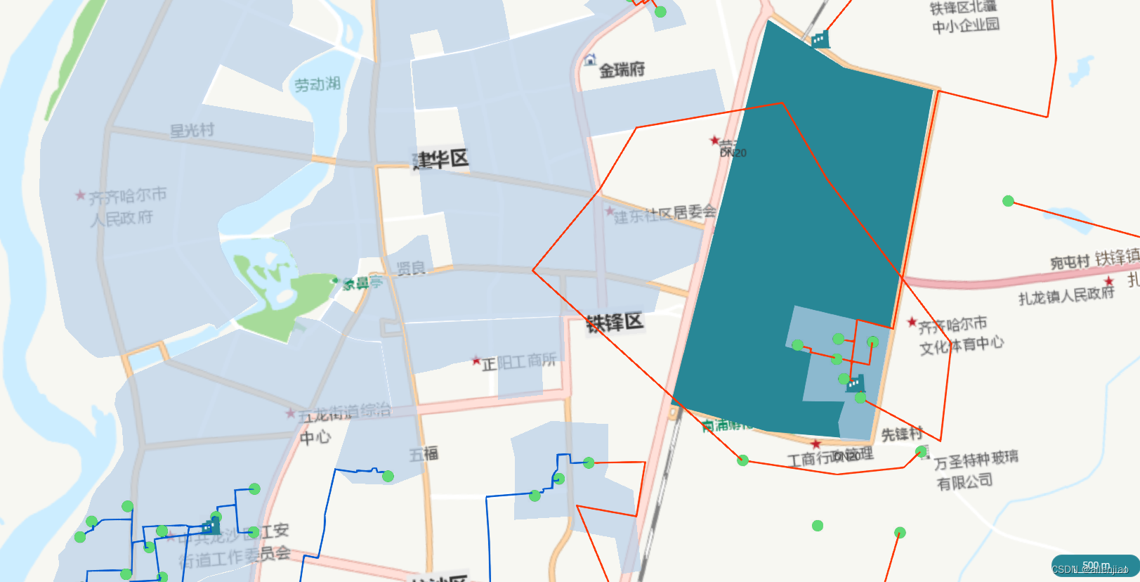 WebGIS管线在线编辑器(电力、水力、燃气、热力、热能管线)