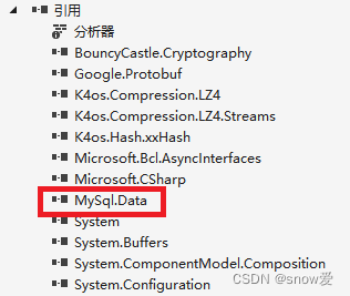 C# winform 连接mysql数据库（navicat）