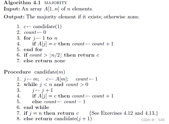 Finding the Majority Element寻找主元素