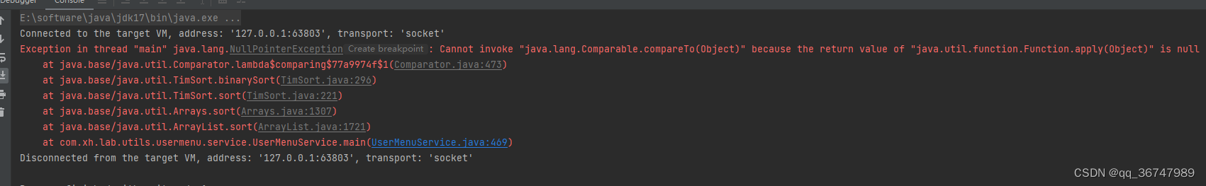 compareTo(Object)“ because the return value of “java.util.function ...