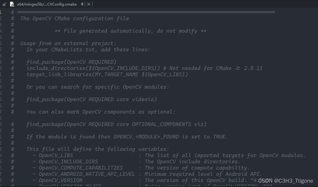 安裝 opencv