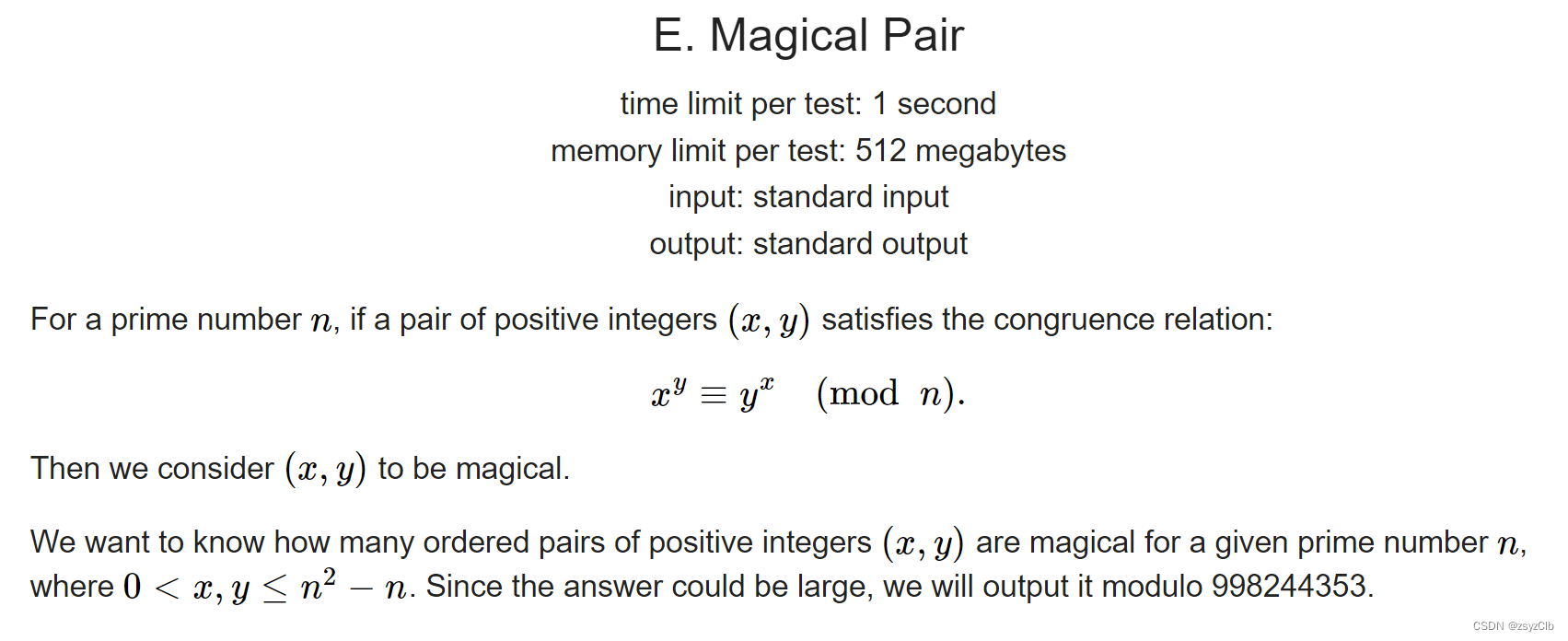 【2023ICPC网络赛I 】E. Magical Pair