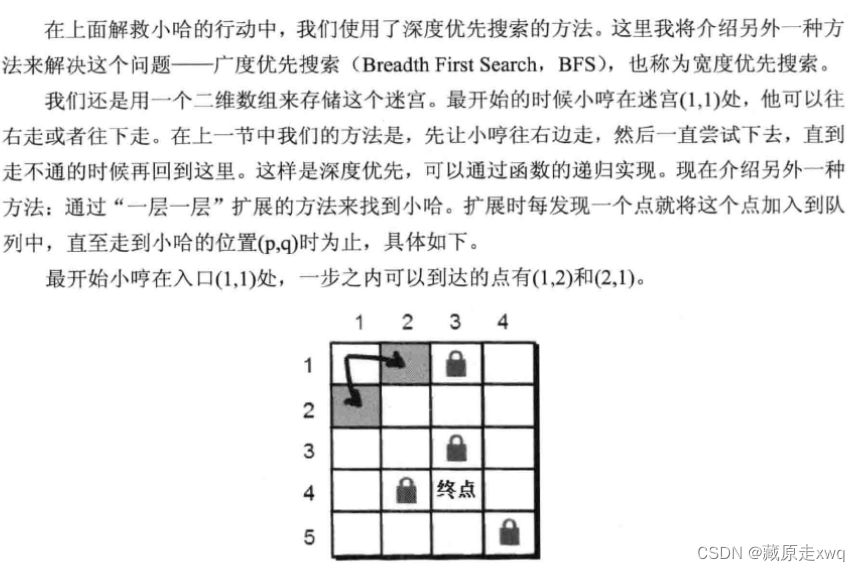 广度（宽度）优先搜素——层层递进