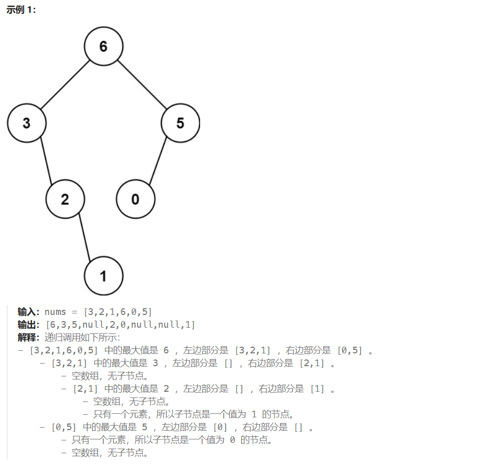 LeetCode654：最大二叉树