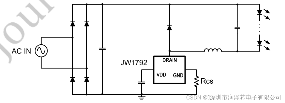 （矽力杰）JW1792 SOP-8 集成的500V MOS非隔离的Buck LED驱动器 LED驱动_jw1792led电源驱动电路图-CSDN博客