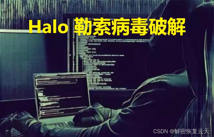 企业计算机服务器中了halo勒索病毒怎么处理，halo勒索病毒解密流程