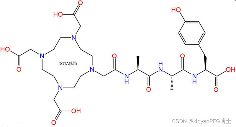 白色或类白色的粉末/固体，DOTA-Ala-Ala-Tyr-COOH，是一种具有特定氨基酸序列的多肽，具有良好的稳定性和溶解性