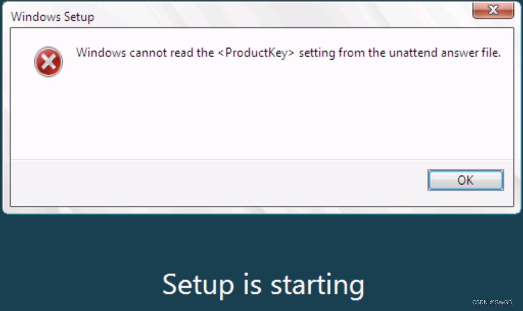 Proxmox 安装 windows 10 时 cannot read the product key from the unattend