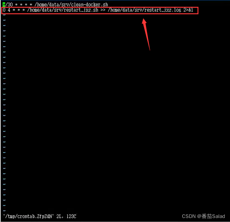 Linux中判断某个Docker容器服务的内存是否超过临界值，比如到达10G，则在凌晨4点执行定时任务执行重新构建命令