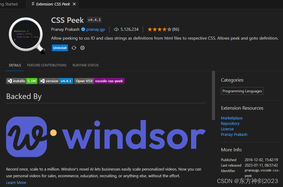 【vsCode】VSCode好用的插件、简介及安装和使用_vscode codegraph怎么用-CSDN博客