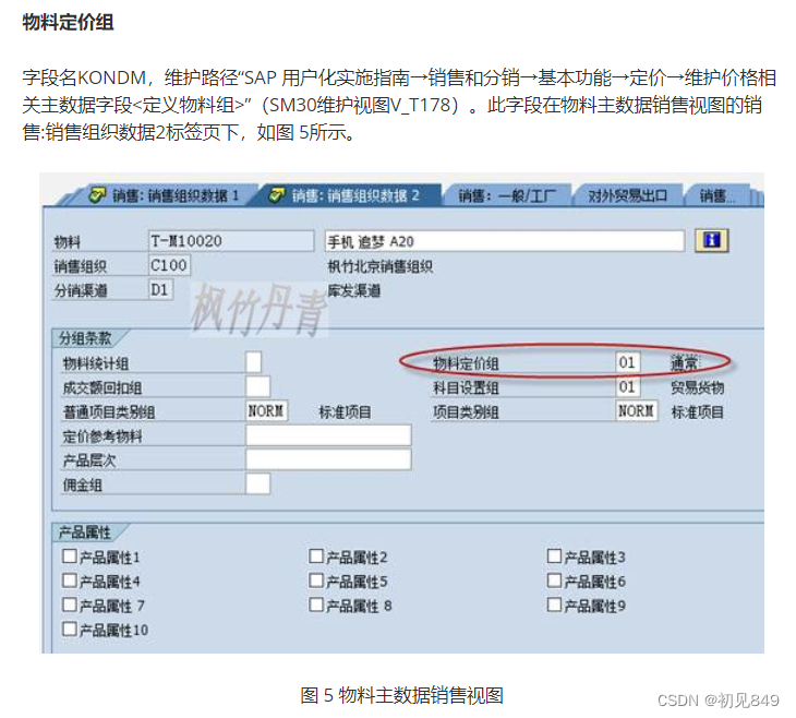 銷售定價允許的字段目錄配置如圖1和圖2所示,路徑