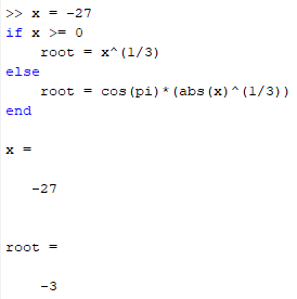 matlab对负数开立方根得到虚数的解决方案