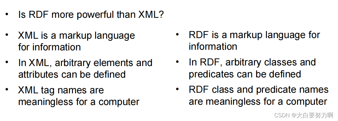 RDF vs. XML