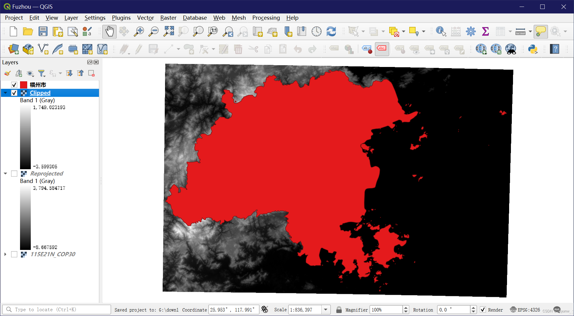 QGIS Clipped