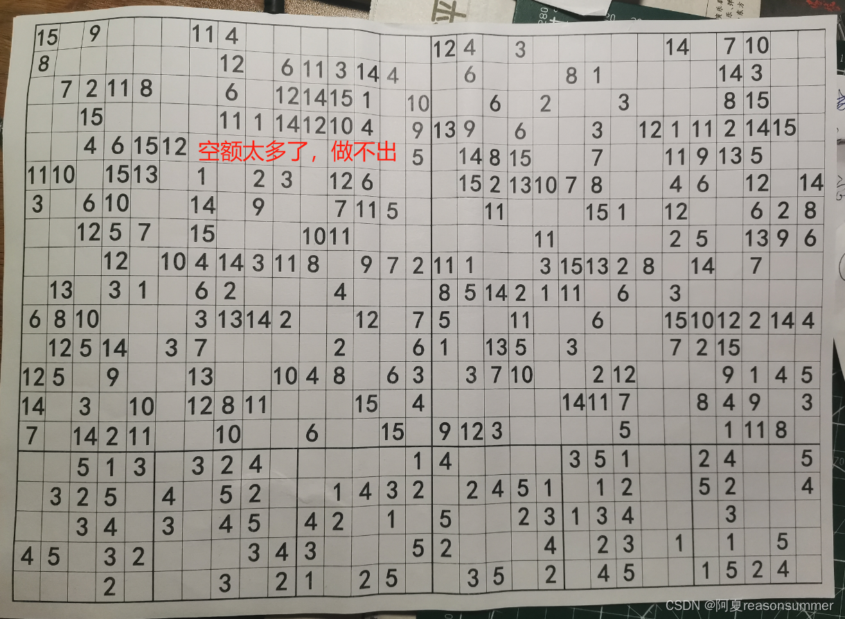 【教学类-43-21】20240113 数独(三)11-12-13-14-15宫格 无空行A4模板 上下结构(附加3宫格 4宫格)_数独11宫 ...