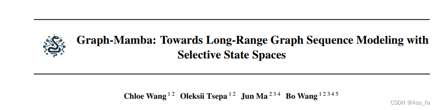 Graph-Mamba: Towards Long- Range Graph Sequence Modeling with Selective ...