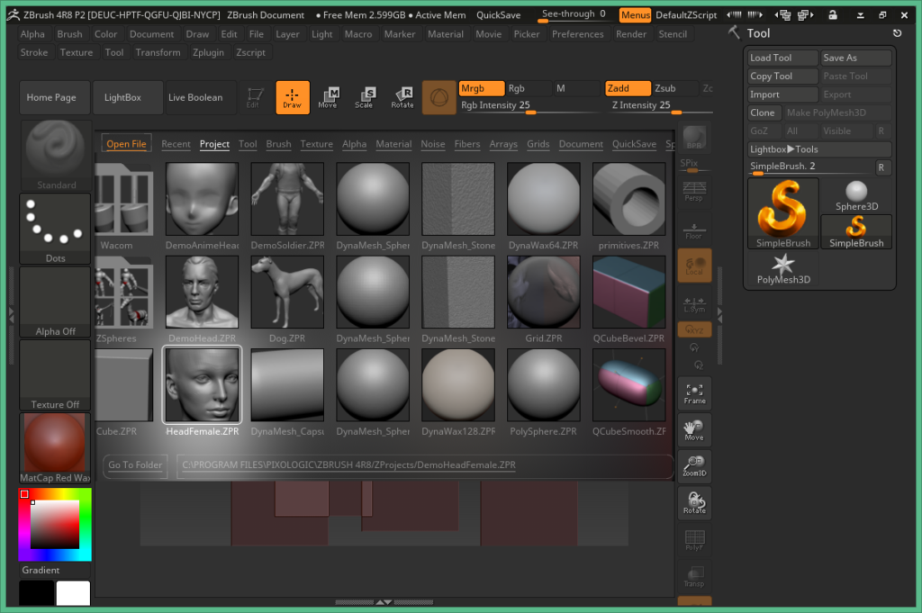 专业的数字雕刻和绘图软件Pixologic ZBrush 2024.0.4