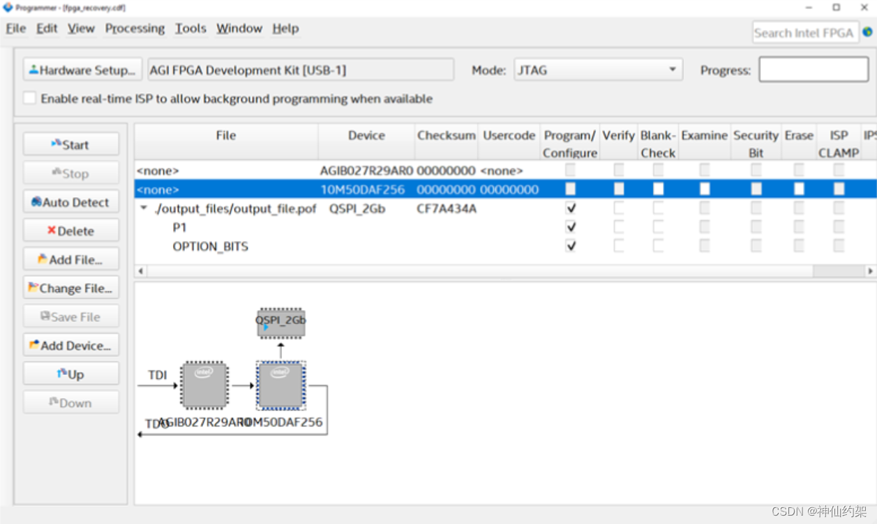 【INTEL（ALTERA）】Agilex7 FPGA Development Kit DK-DK-DEV-AGI027RBES 编程/烧录/烧写/下载步骤