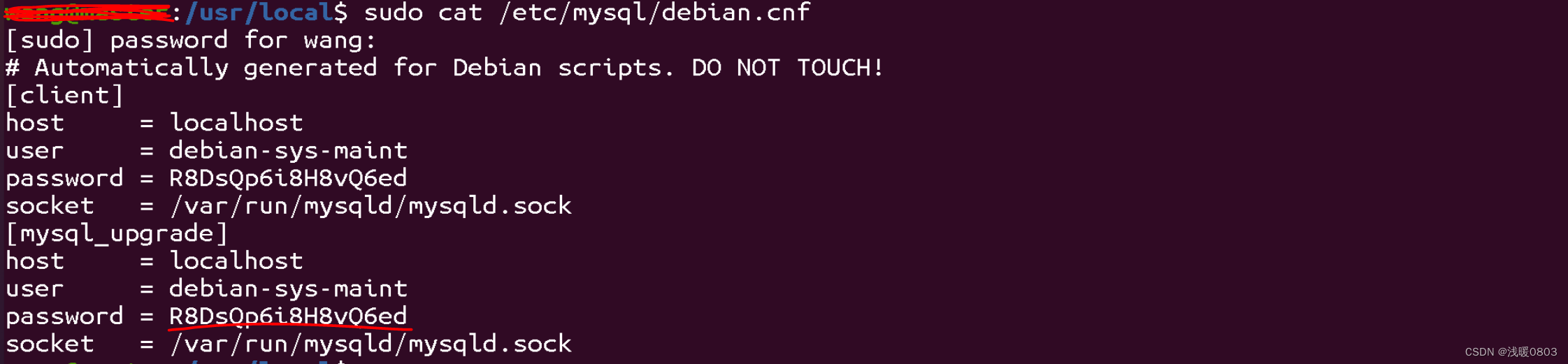 Ubuntu Mysql修改密码时遇到的问题 正确的完整流程如下：